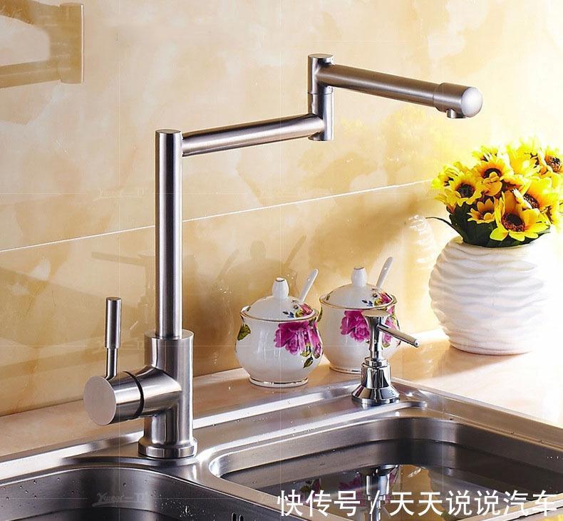 水槽|厨房装修记得留个洞,装上折叠水龙头,太实用了