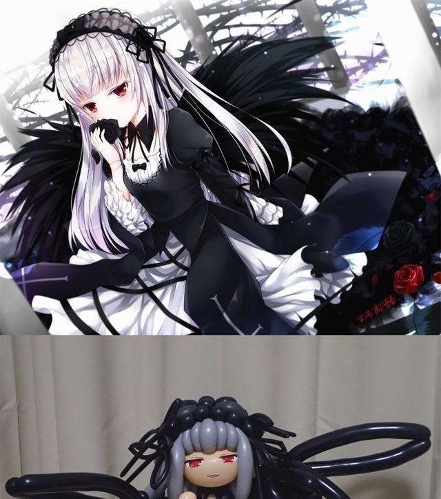 动漫角色|用气球还原出动漫角色,鬼灭之刃恋柱超可爱,漫迷:我全都要