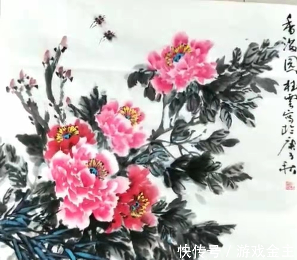 牡丹#李桂云牡丹画作欣赏