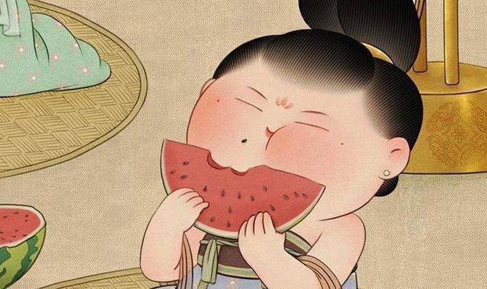 你吃西瓜,古代人也吃西瓜,你信不信古代人吃西瓜比你优雅多了