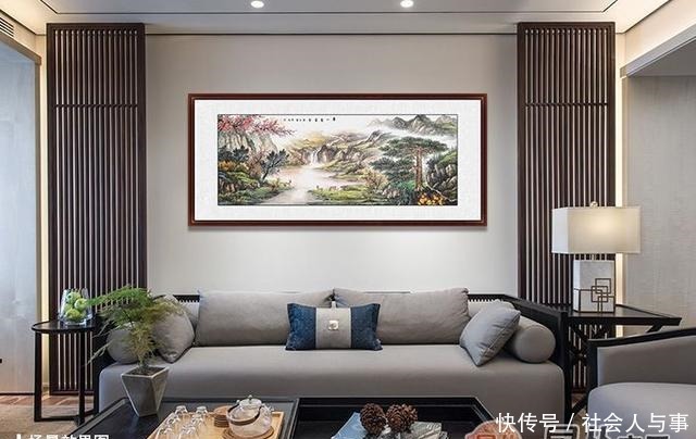 家居客厅适合挂什么画经典名人国画,装点家居山水之景!