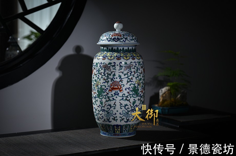 斗彩$大御瓷器涂杏花——瓷坛青花圣手,当代斗彩女将军,国瓷风韵传承不息!