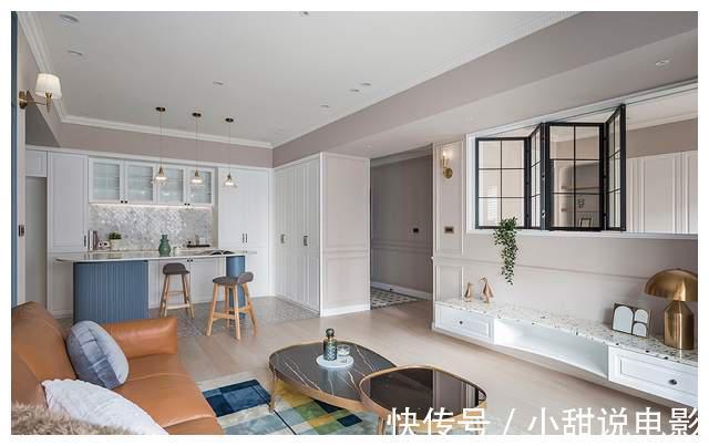 莫兰迪|台湾夫妇晒出115㎡新家,美式混搭简欧美出天际,是巧合还是故意