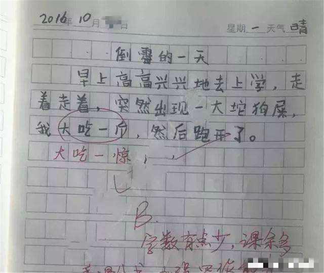 |小学生作文乱用成语，个个都是“段子手”，老师看了笑得直不起腰