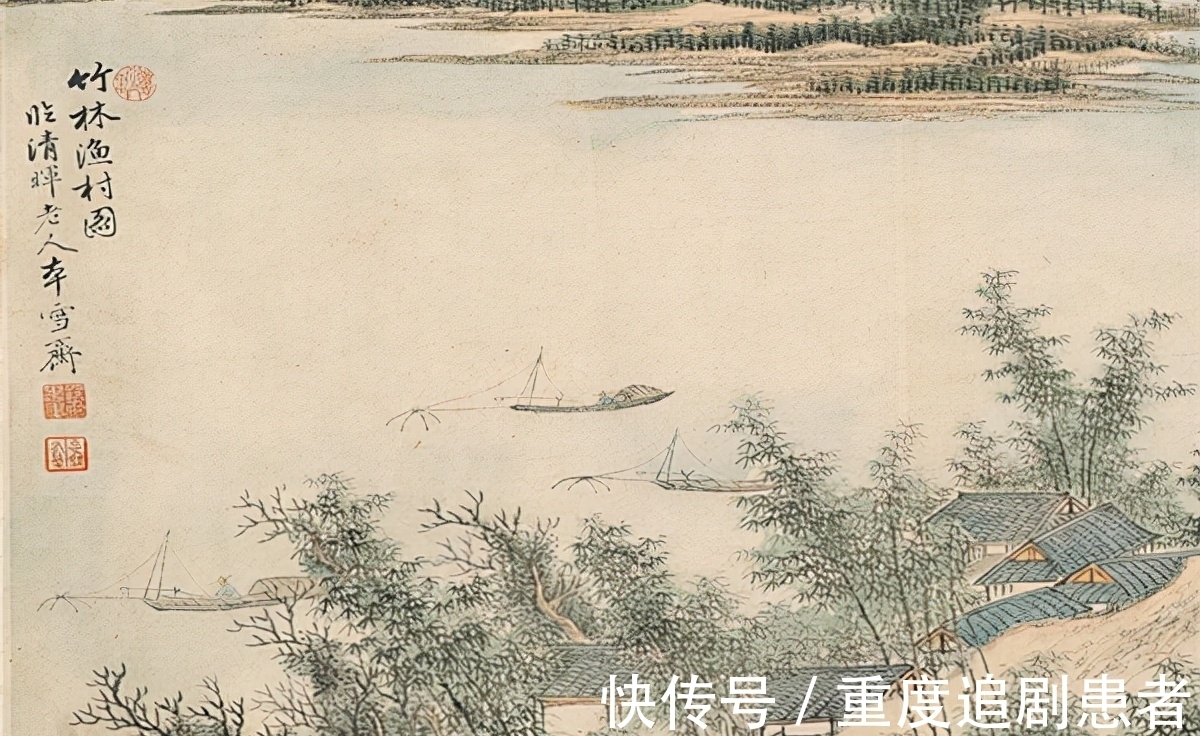 鲈鱼&“一尺鲈鱼新钓得,儿孙吹火荻花中”,诗人以闲散笔墨,尽写生活