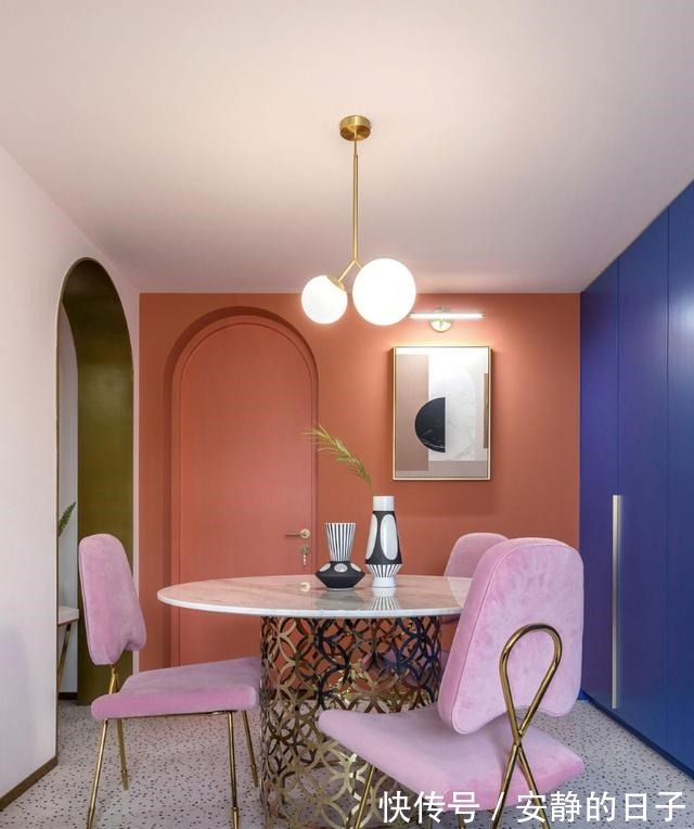 装饰|杭州夫妇家的精致场面采用大量色彩来装饰，反而显得很时尚！