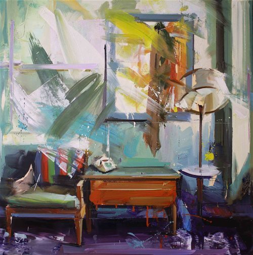 笔触&飞动激荡的色彩与笔触:英国当代画家保罗·莱特的新作