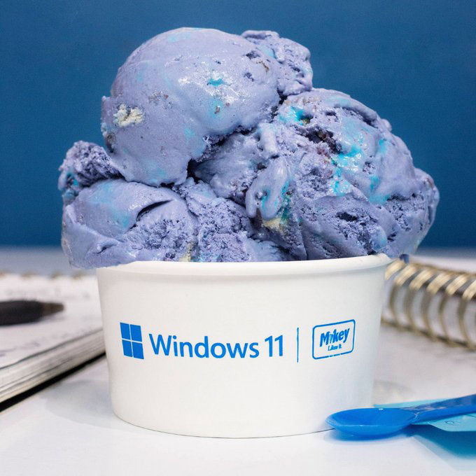 Win11|微软推出 Win11 定制款冰淇淋，“没有 TPM 芯片限制”