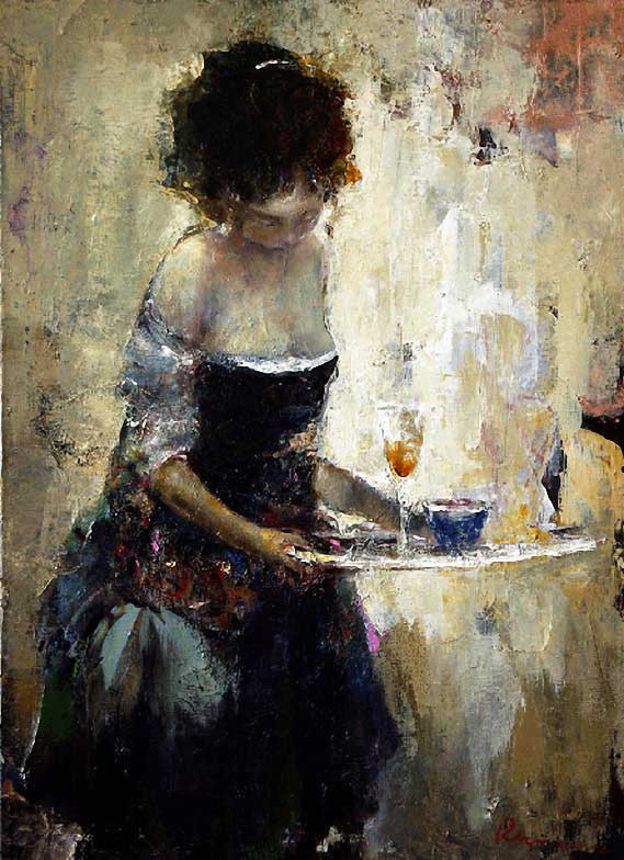 谢尔盖$乌克兰画家谢尔盖 瑞斯里什柯的油画,别有风味!