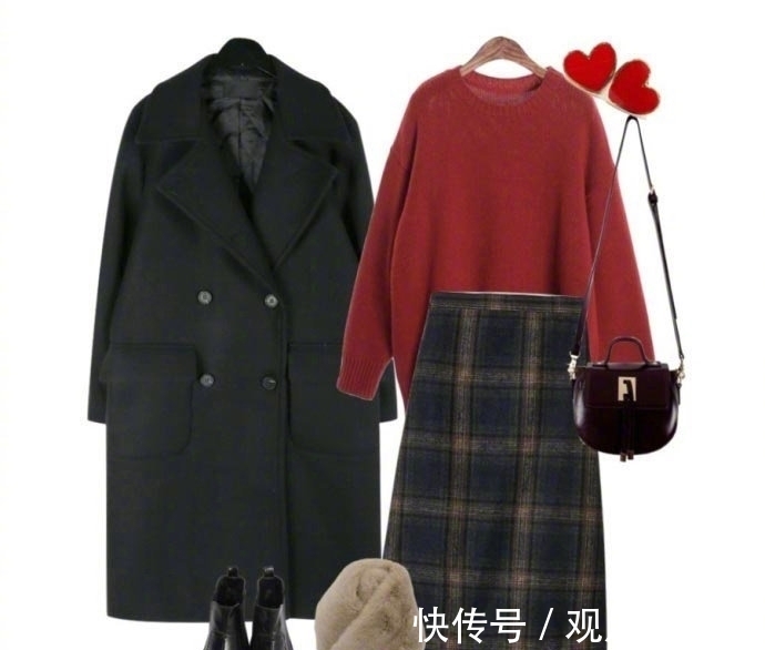 暗色|种草红色毛衣的6套搭配示范,时髦洋气不失高级感,谁穿谁好看!