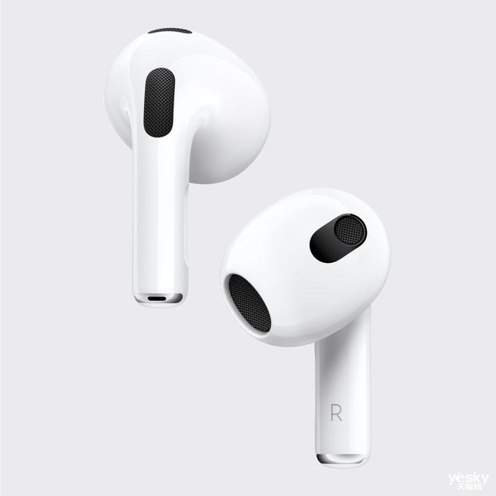 苹果发布支持空间音频的AirPods 3，售价1399元