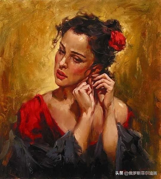 赏读&奔放美艳,活力无限~俄罗斯画家安德鲁的油画作品赏读