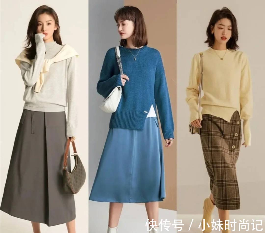 裤子|冬天穿“裤子”太普通了!时髦女人还是穿“半裙”,温婉动人