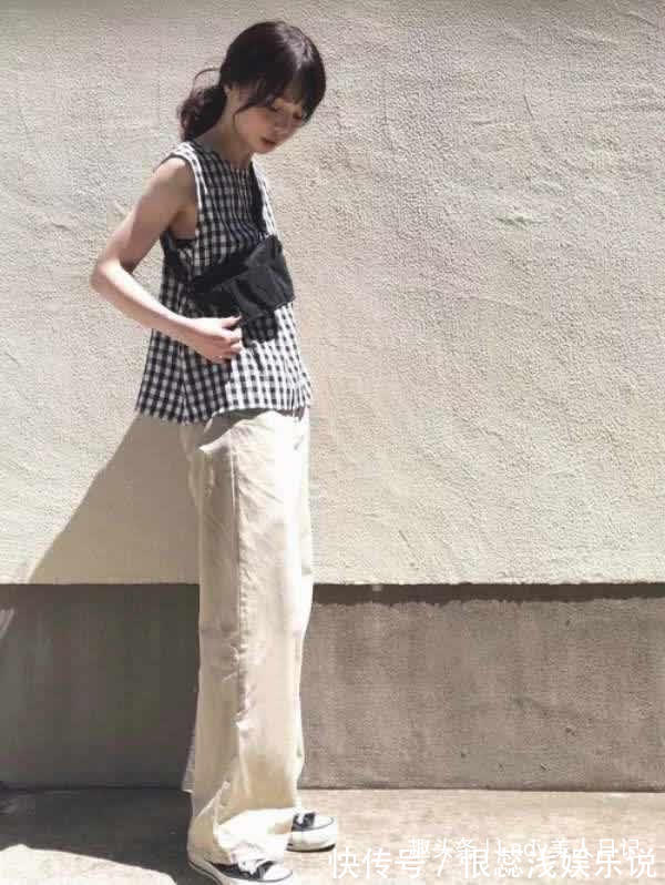 阔腿裤 都是小个子,日本博主PK法式优雅风,哪个赢?穿对风格才是王道