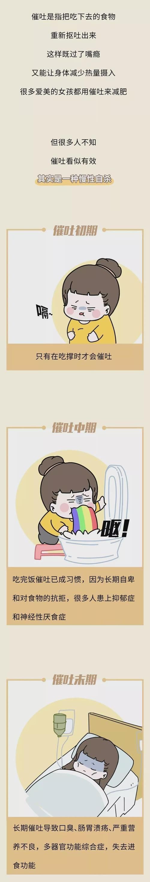 女子|“女子催吐瘦到50斤”自杀式减肥方式全曝光，看完沉默了