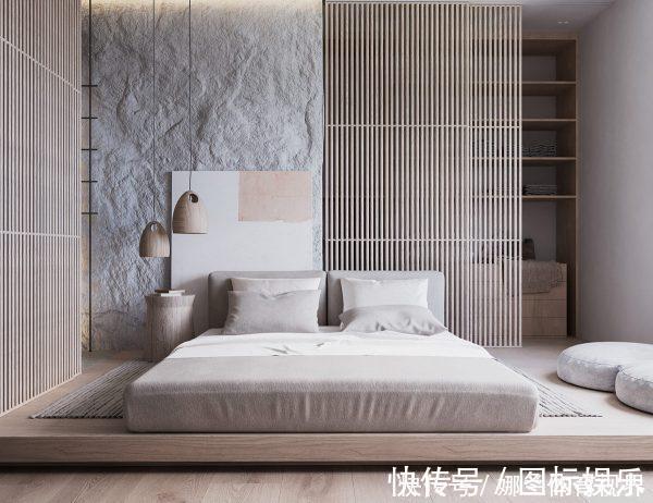 床头|现在流行床头不靠墙,这样沿墙面打整排柜子,拿衣服都不用下床