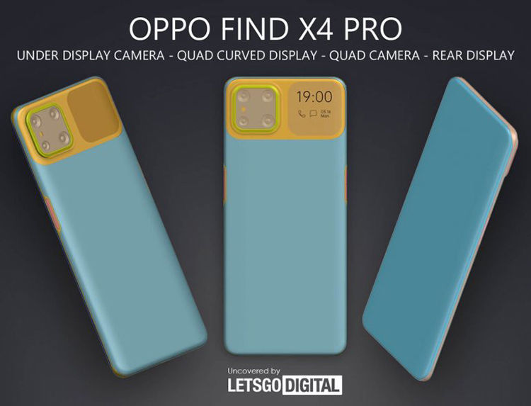 副屏|疑似OPPO Find X4 Pro手机外形图曝光 或加入屏下和副屏设计