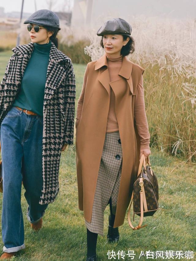 穿搭 今秋的外套流行“过膝不过踝”,舒适显瘦,五六十岁的女人穿太美