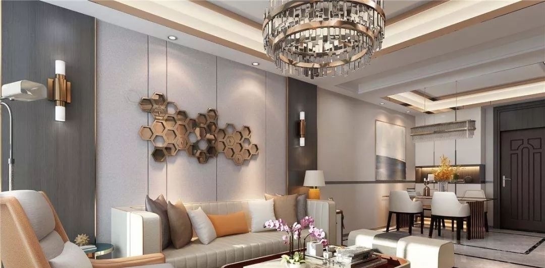 元素|客厅别再乱装了,如今流行轻奢风,精致漂亮上档次,太羡慕!