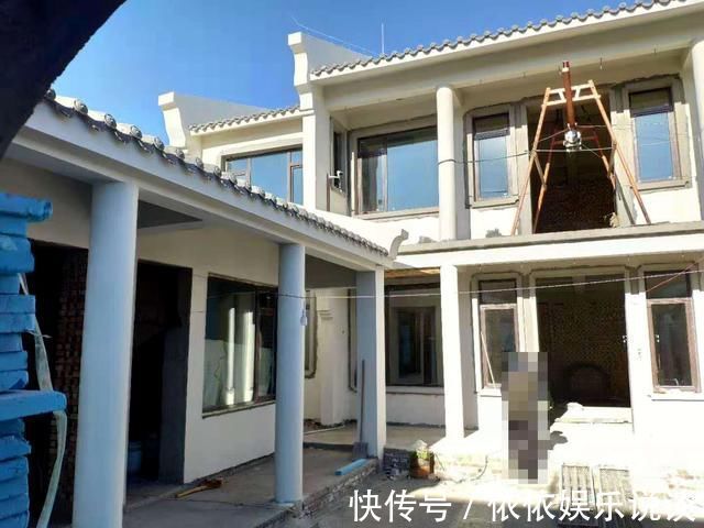 施工|晒晒我农村66万建的中式三合院，1座房子6个庭院，这才叫生活