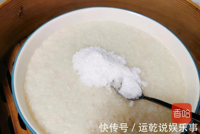 m一次就能成功的蒸米糕,好吃到转圈圈,家中有锅的都能做