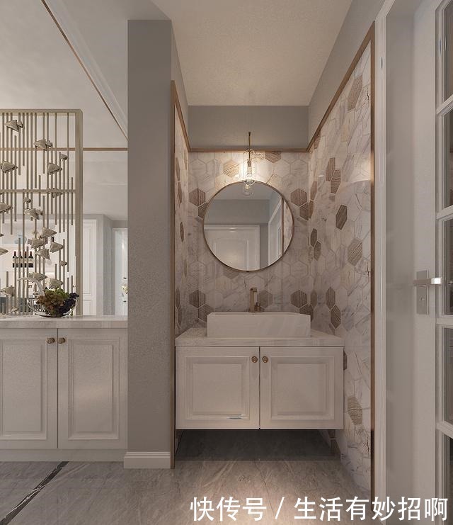 玄关|123平米现代轻奢风格，这应该是所有女性都喜欢的装修了！