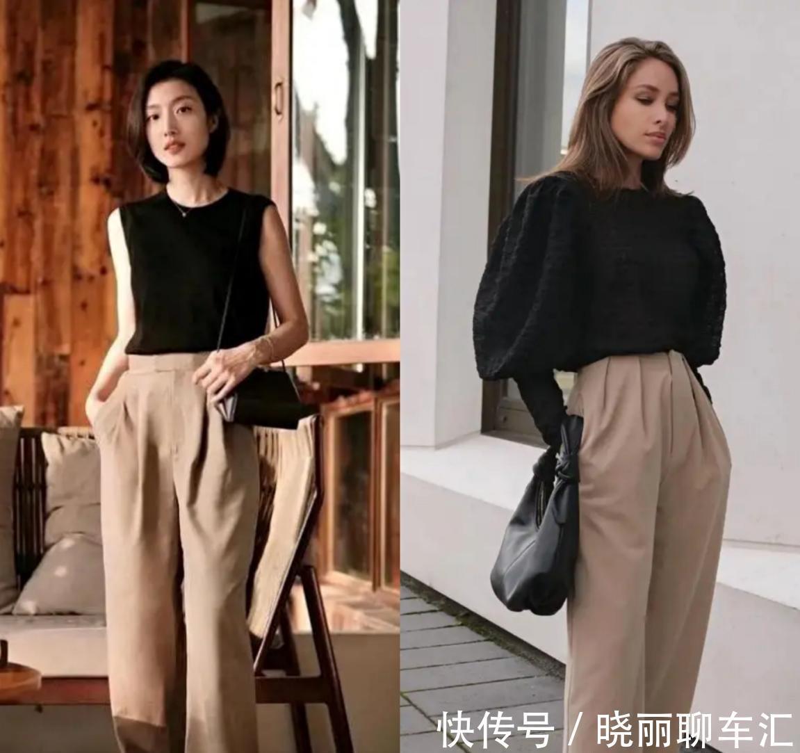 搭配|西装裤看起来就很“显贵”，这3种优雅又高级，很适合40岁的女人