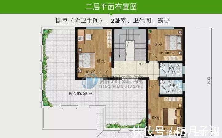 自建|造价25万二层自建别墅,外观简约好施工,超大露台设计,看了就想拥有