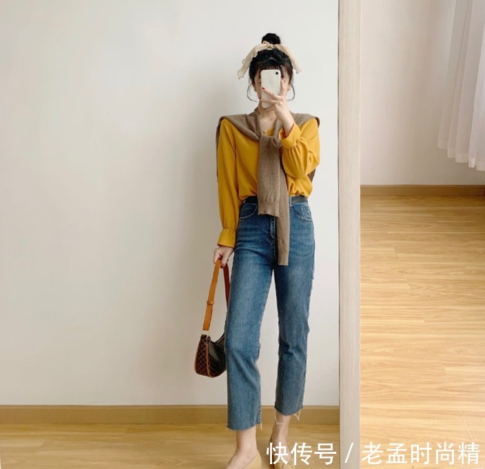 时髦|方领上衣百搭还显瘦,配裤子裙子都很时髦