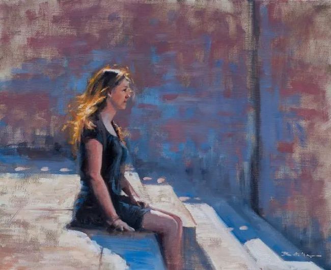 艺术学院$法国女画家:魅力独特的色粉味道