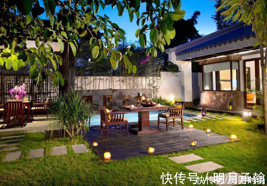 花园庭院|11个别墅“花园庭院”设计，有地就建一个这样的院子吧，太美了