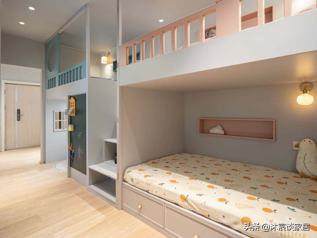 高低床|佩服!她把仅55㎡的家重新改造,有“4室”两卫,老破小逆袭成功