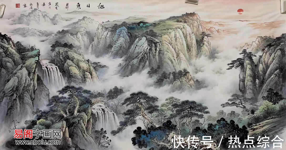杨天佑@梁海波:师法自然,创造灵动彩墨山水