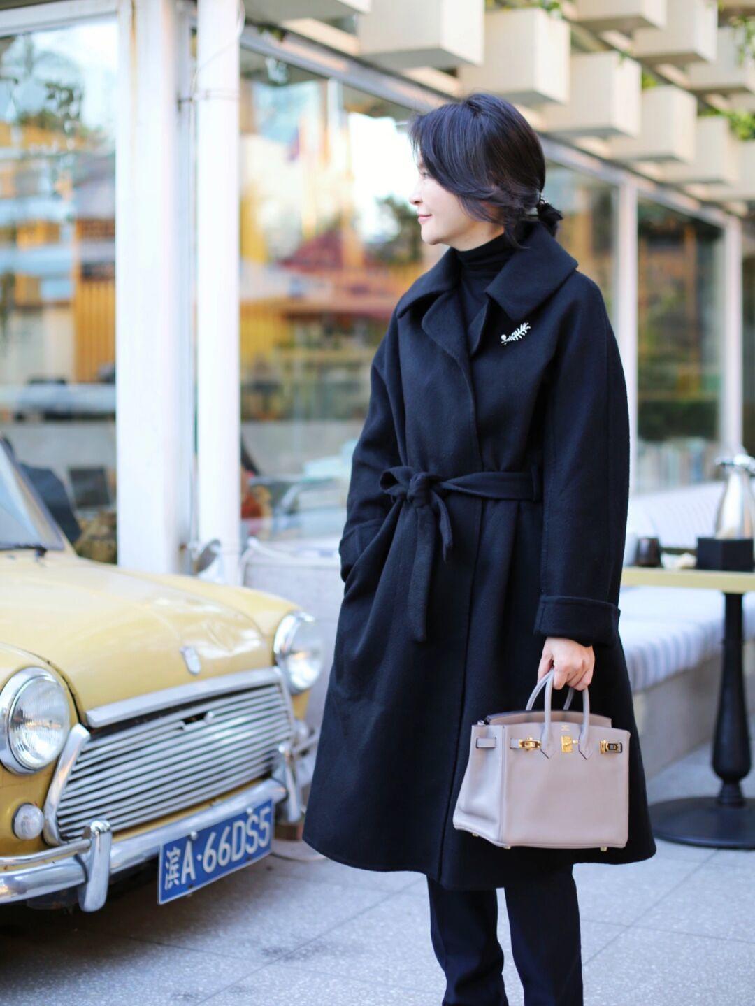 打底衫|50+女人不能错过的羊绒大衣,入冬这么搭优雅又好看,简约不挑人