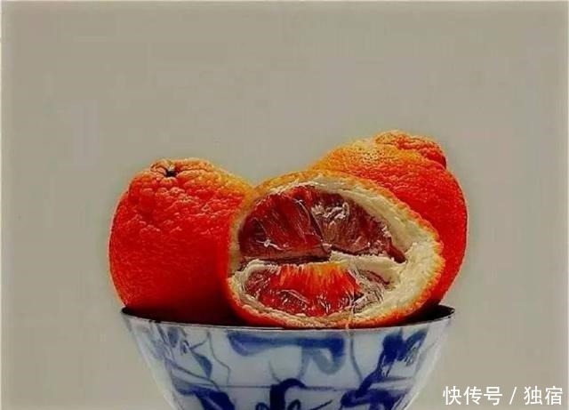 他画了半个橘子, 17万, 冷军也画一个, 80万, 还画了一个美女更贵!