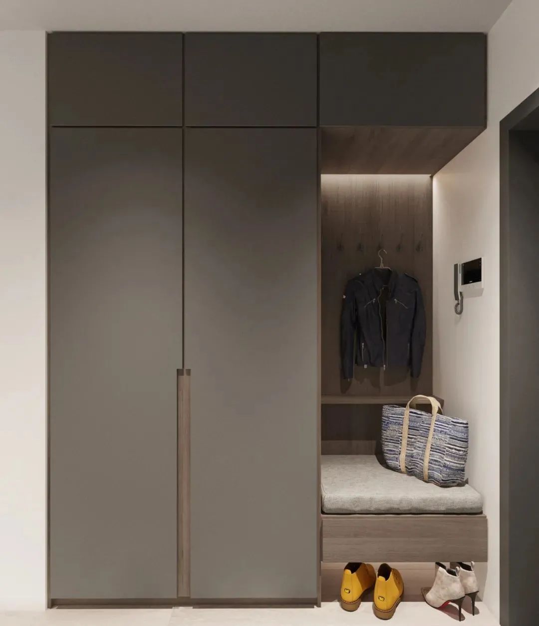 家装|80款入户鞋柜设计方案,人家这样装,太亮眼了