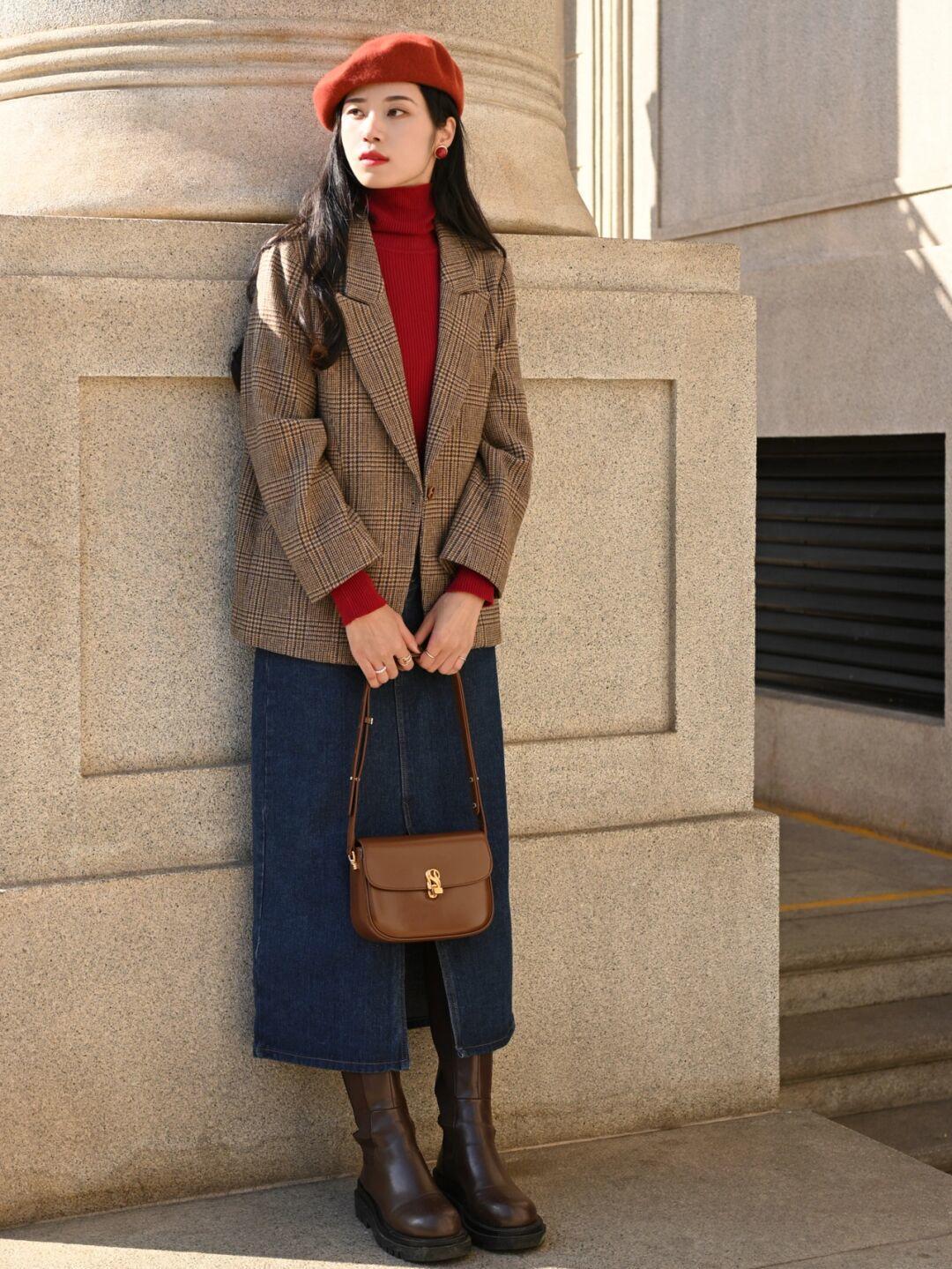 羽绒服|冬天别只会穿羽绒服,加厚西装外套更加干练,穿上身通勤又百搭!