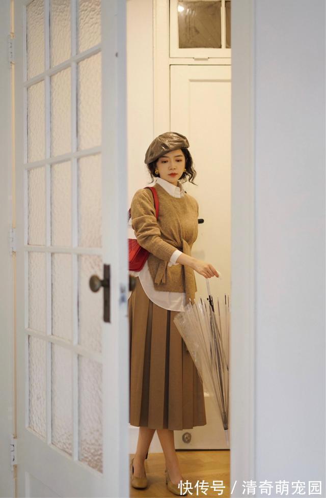 大衣 今秋不流行卫衣配牛仔裤了,像三木这样搭,才是真的美有气质