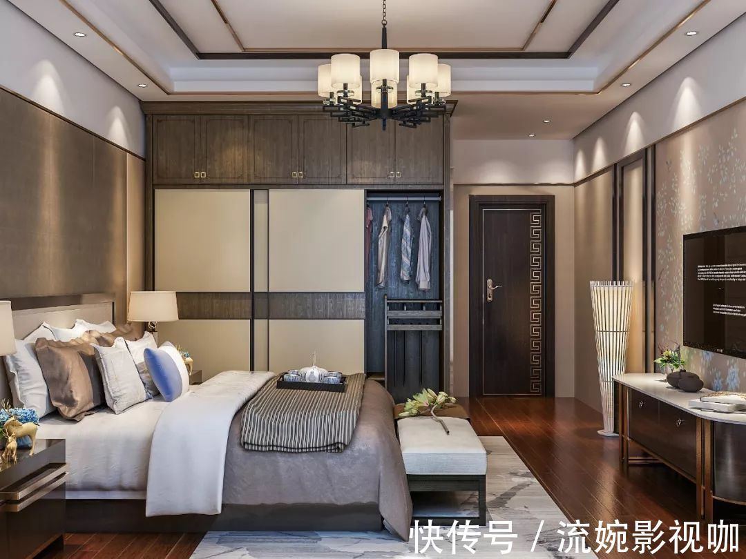 衣柜|复式楼新房装修长辈硬是要装新中式,看到效果后我不再反对!