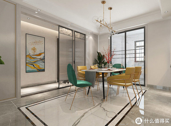 暖白色|看了她家的现代轻奢风，被彻底“治愈”了，打开房门就被惊艳到了