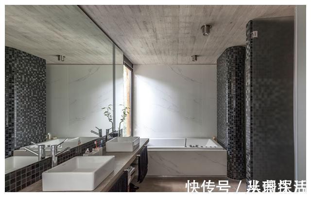 样板房|自建320平别墅，样板房直接入住了，裸露的水泥板不输百万豪宅！