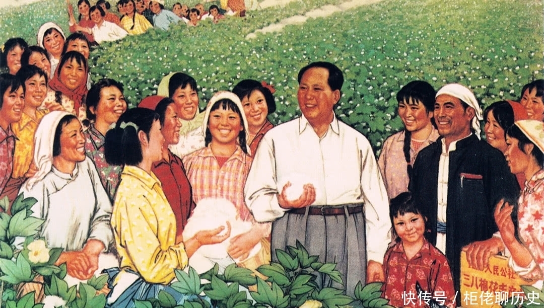 农民|毛主席和农民在一起的精美油画,这就是艺术家心中的领袖