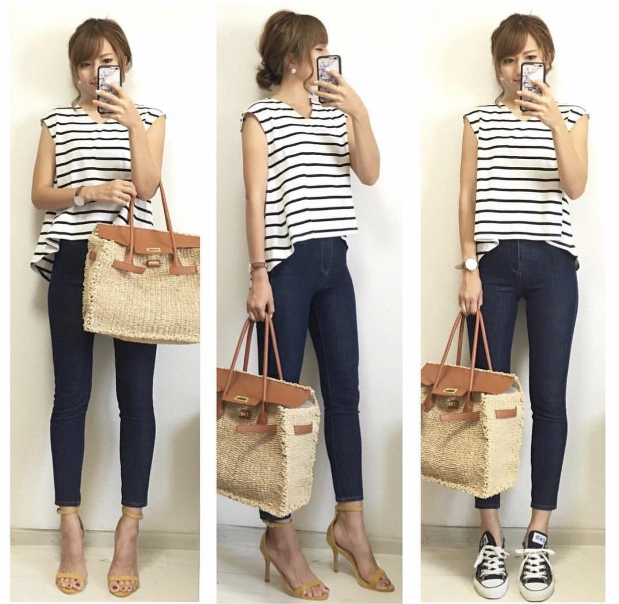 简约|日本小姐姐的简约穿搭又火了,注重细节的搭配,才是真正的高级