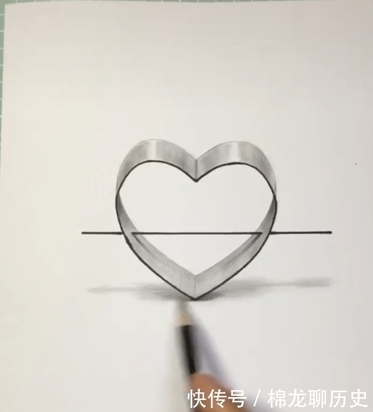 3d#美术生画3D一箭穿心,完成后,眼睛:发生了什么,一脸蒙圈