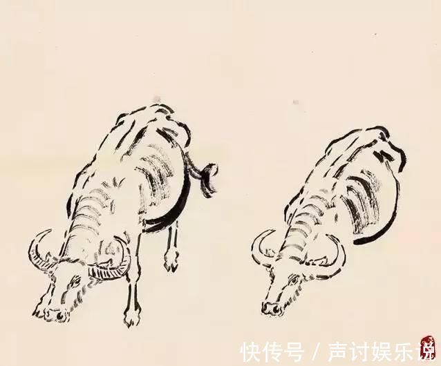 国画@牛年:国画牛的画法步骤图文详解,一目了然