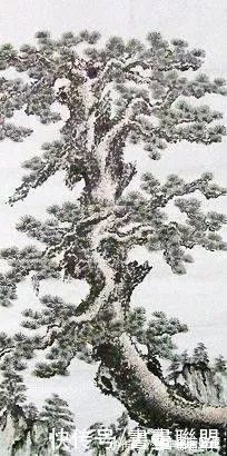 枝干@中国画如何画松树、丛树、柳树、竹林,中国画树的画法大全