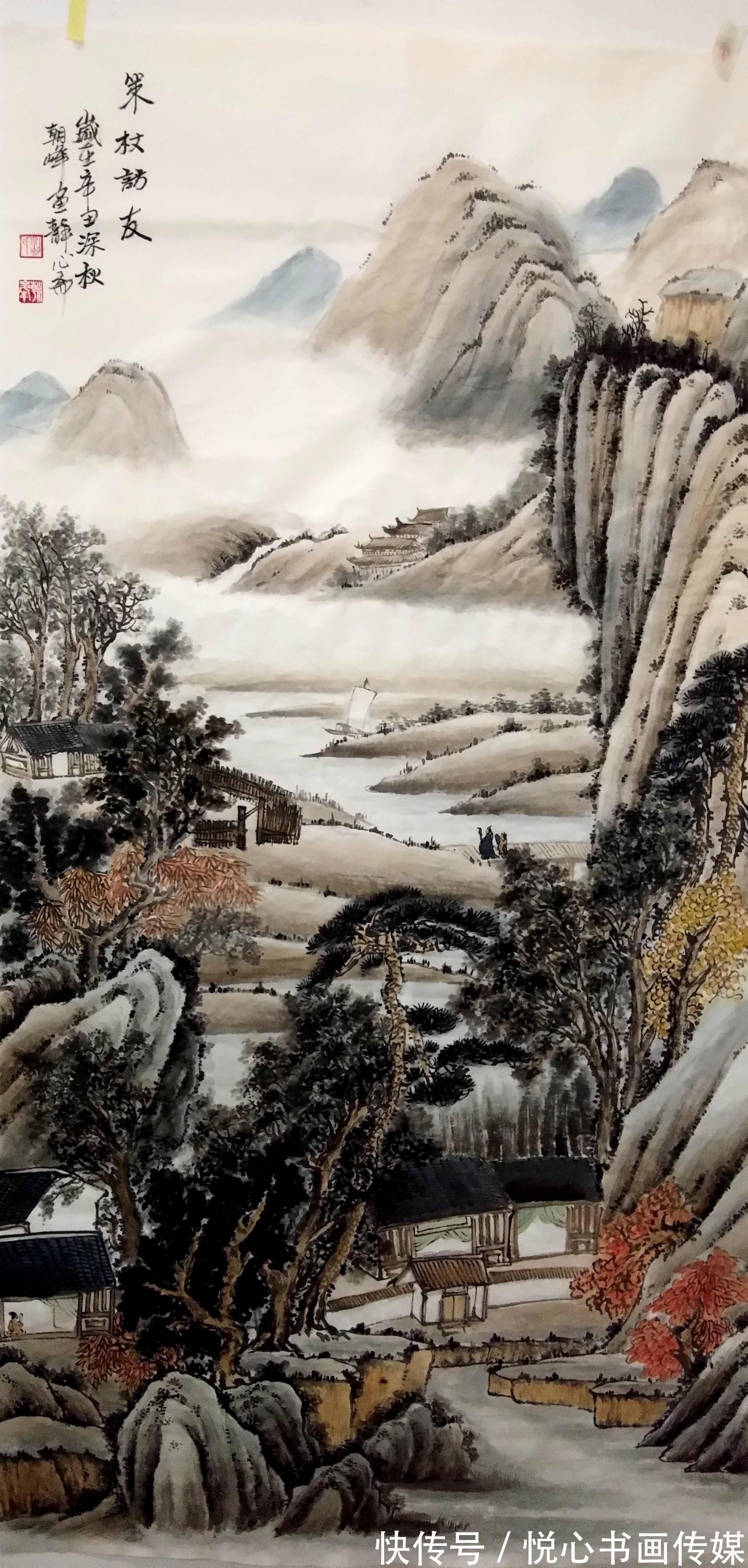 山水画&笔情墨韵的山水画,画家刘朝峰山水画作品欣赏