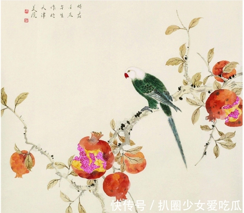 工笔&周午生:兼顾工笔与写意的花鸟画,格调雅正又赏心悦目