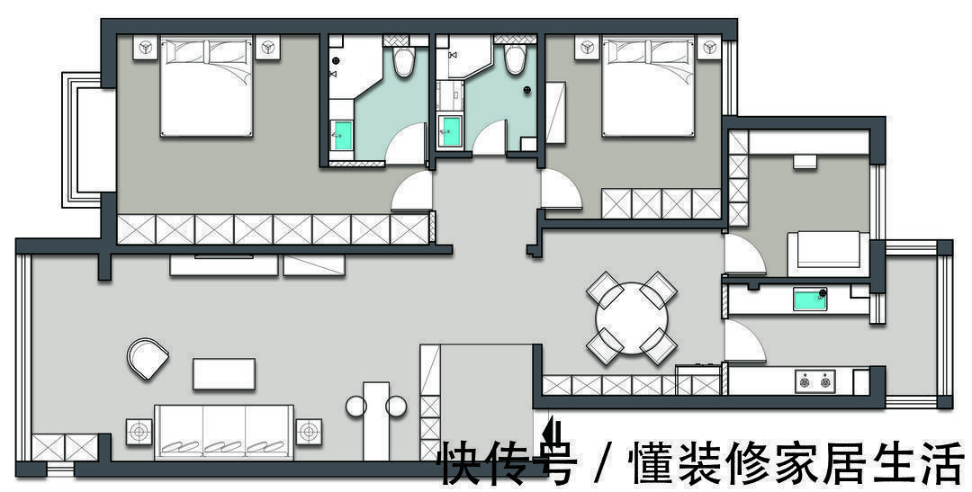 主卧|第一次装修不想后悔!113㎡坚持简装,大白墙少吊顶,耐看还省钱