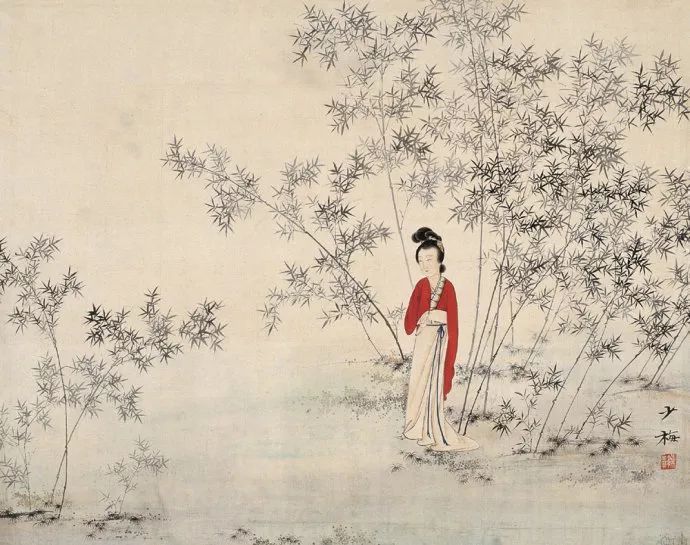 陈少梅$他被誉为“当代唐伯虎”“唐寅以后第一人”，真不过分